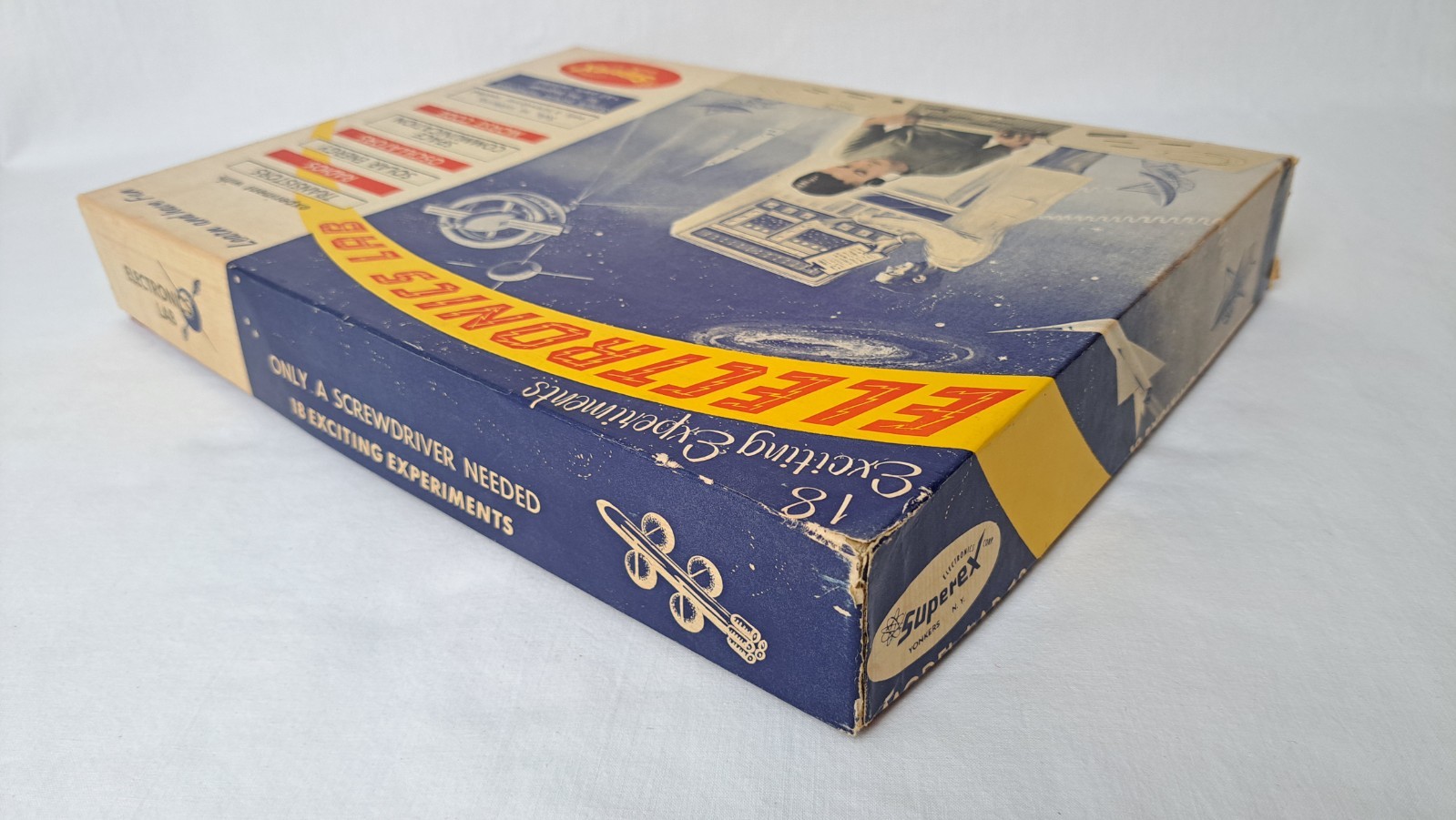 Superex Electronics Lab 18 Experiments Vintage Kit w/ Box – Manual – Parts