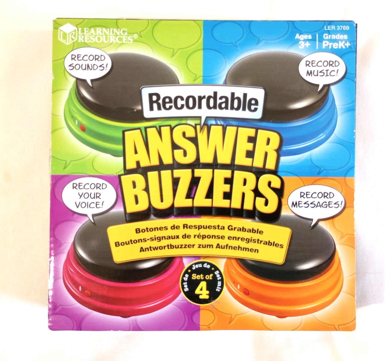 Learning Resources Recordable Answer Buzzers