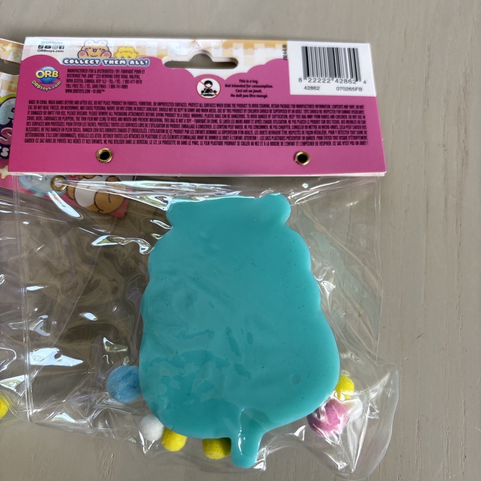 ORB Taba-licious Pets Squishy Squeeze Toy Set of 3- Blue/Purple/aqua