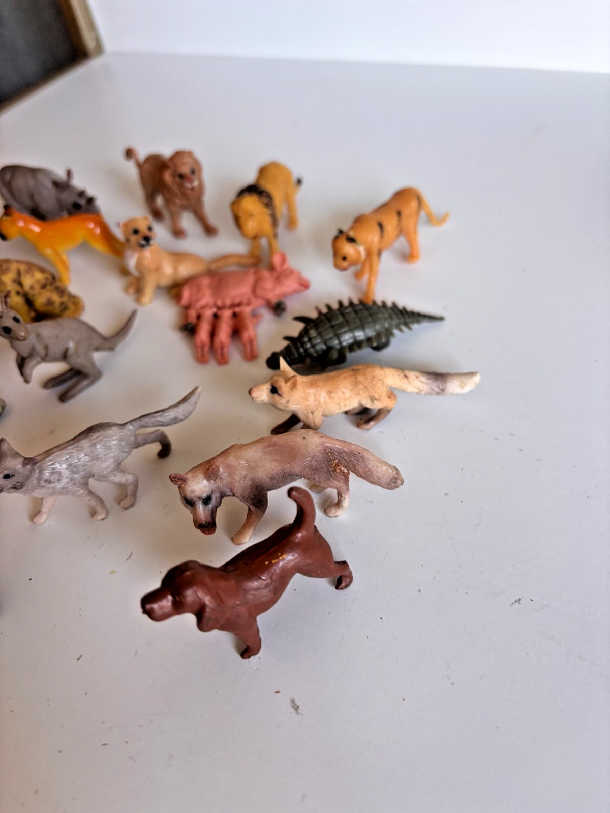 Lot of Vintage Small Plastic Toy Animals Farm Zoo Wild