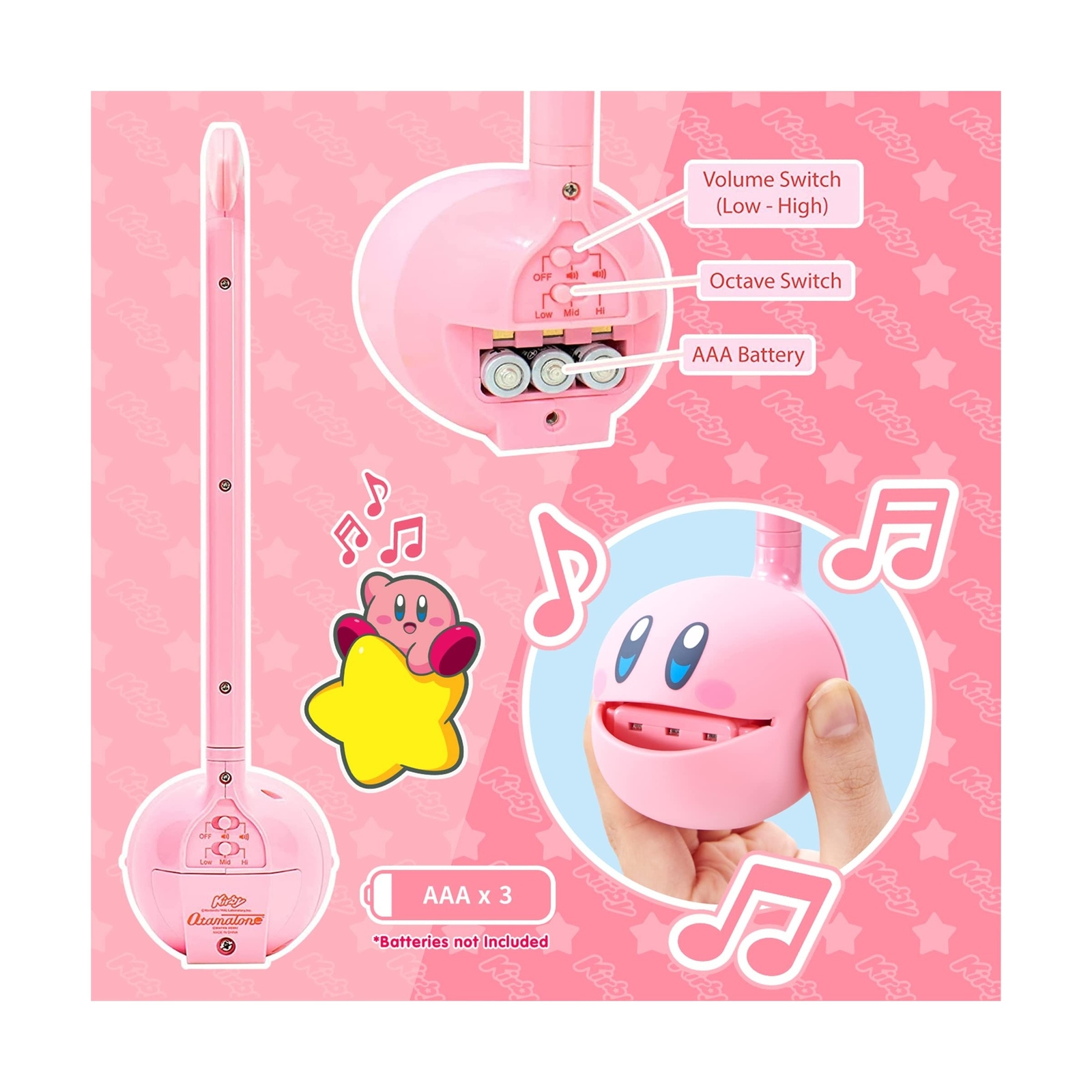 Otamatone [Kirby – English Version Pink Hero Video Game Character Japanese El…