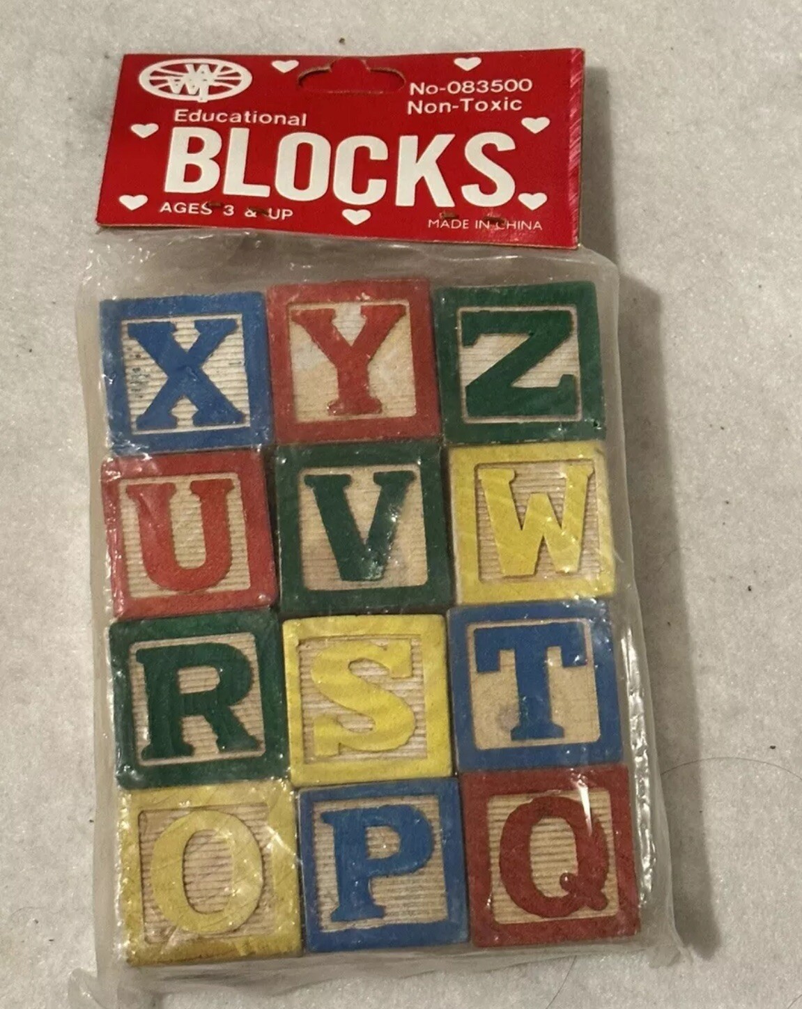 (New) Educational Blocks, (Set of 12) Toys for Children 3 and Up
