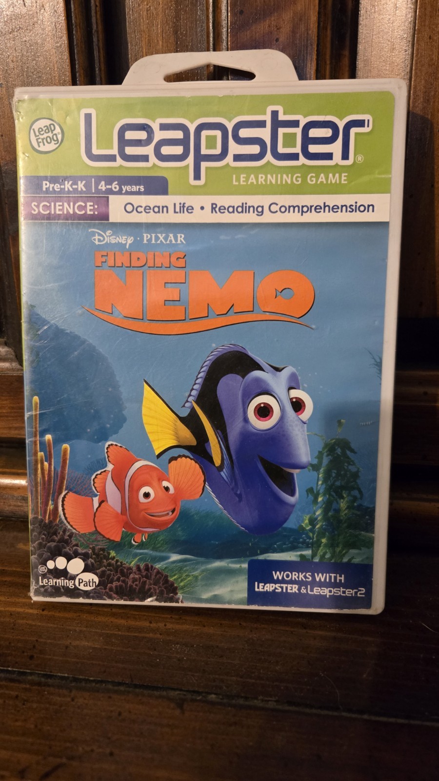Leap Frog Leapster Game, Disnet Pixar Finding Nemo, Case w/ Booklet,…