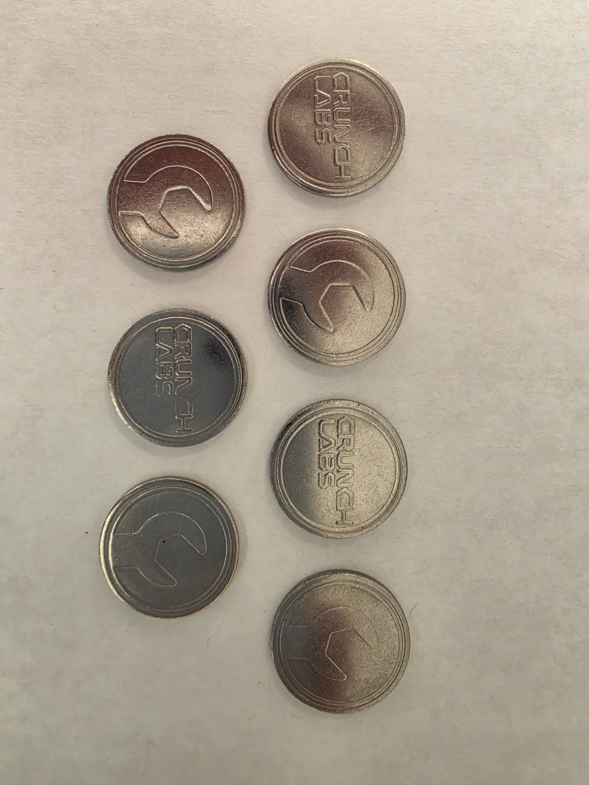 7 Crunch Labs Coin Token Lot Double Sided Mark Rober STEM Replacement Part