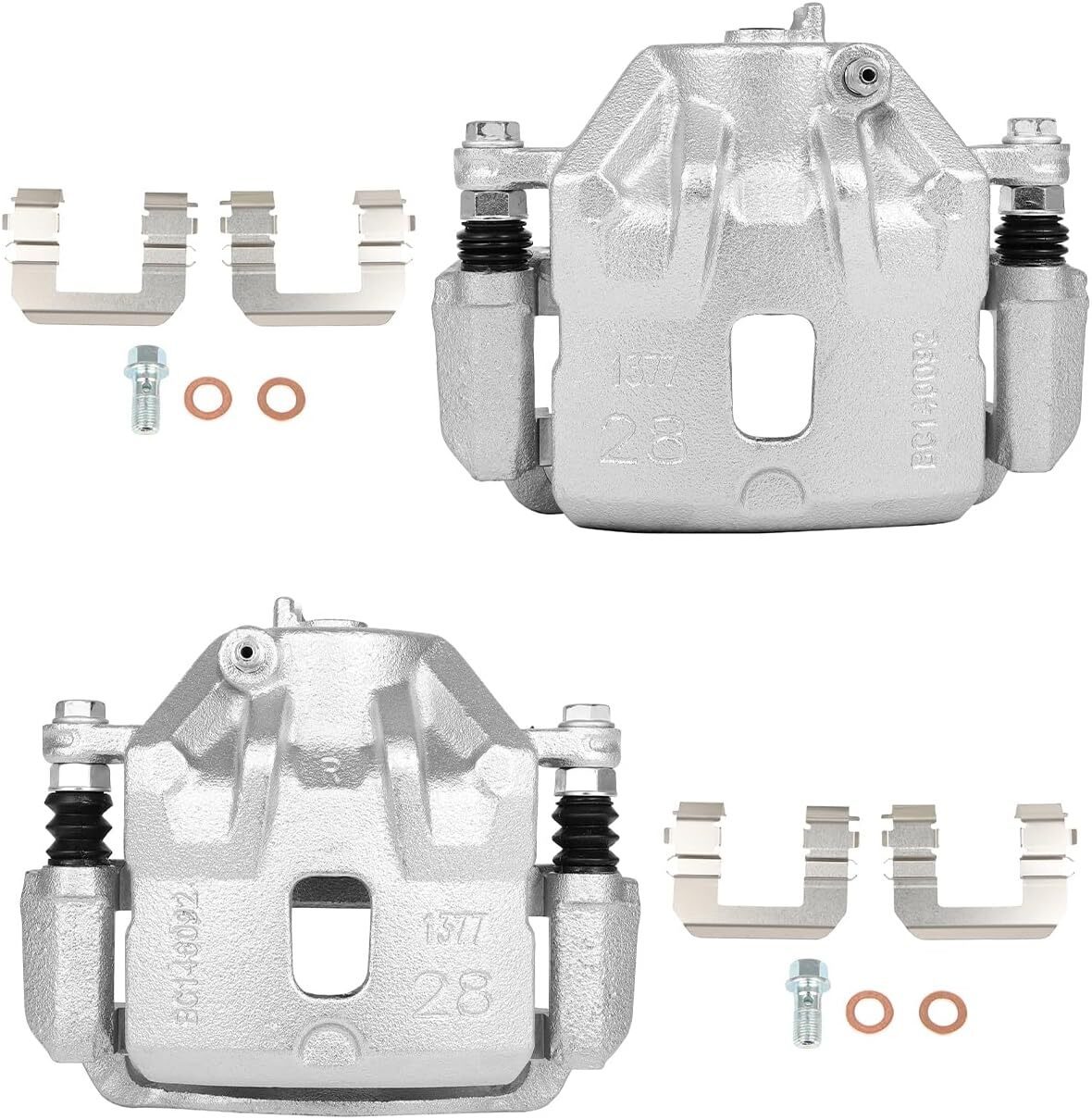 cciyu 19B2996 19B2997 Front Left & Right Brake Calipers with Bracket For Hyundai