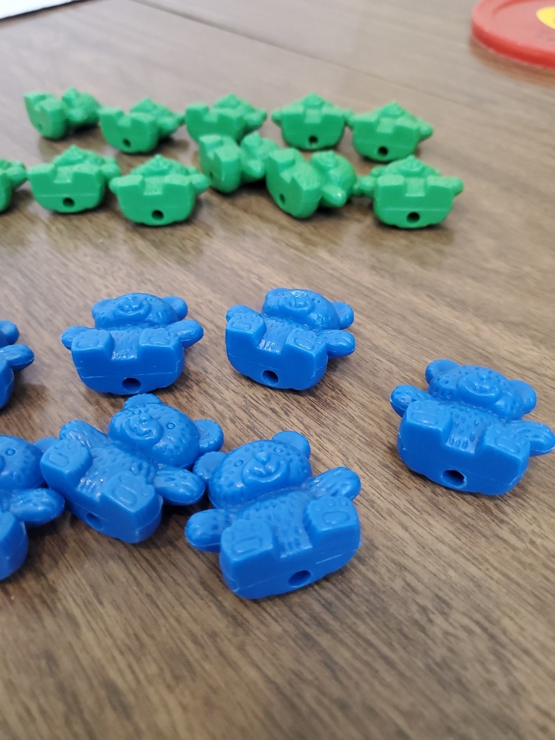 42 Piece Counting Bear Set, 4 Colors-Red, yellow, Blue And Green, One Size