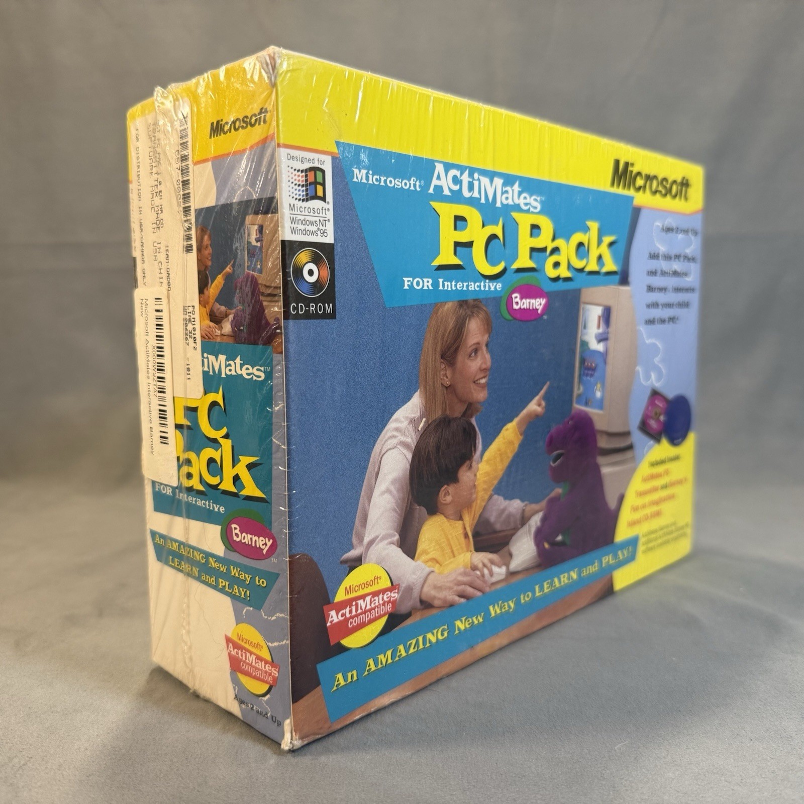 New – Sealed – Vintage 90’s Microsoft ActiMates PC Pack for Interactive Barney