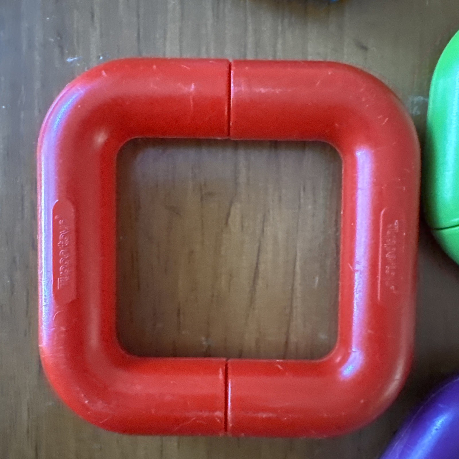 Vintage TUPPERWARE Tuppertoys LINK A LOT Links Shapes Linking Toy Chain Partial