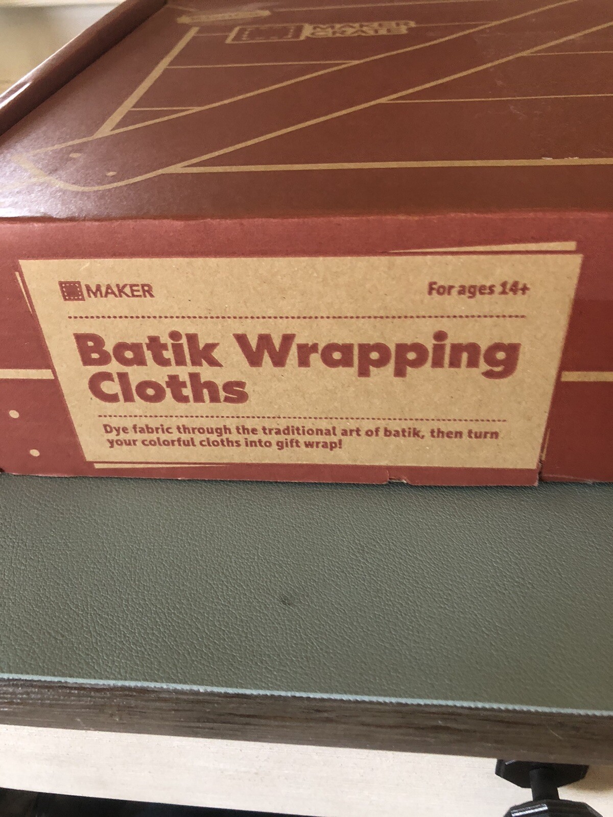 NEW Kiwi Co MAKER CRATE – Batik Wrapping Cloths- Arts / Crafts Paint Projects