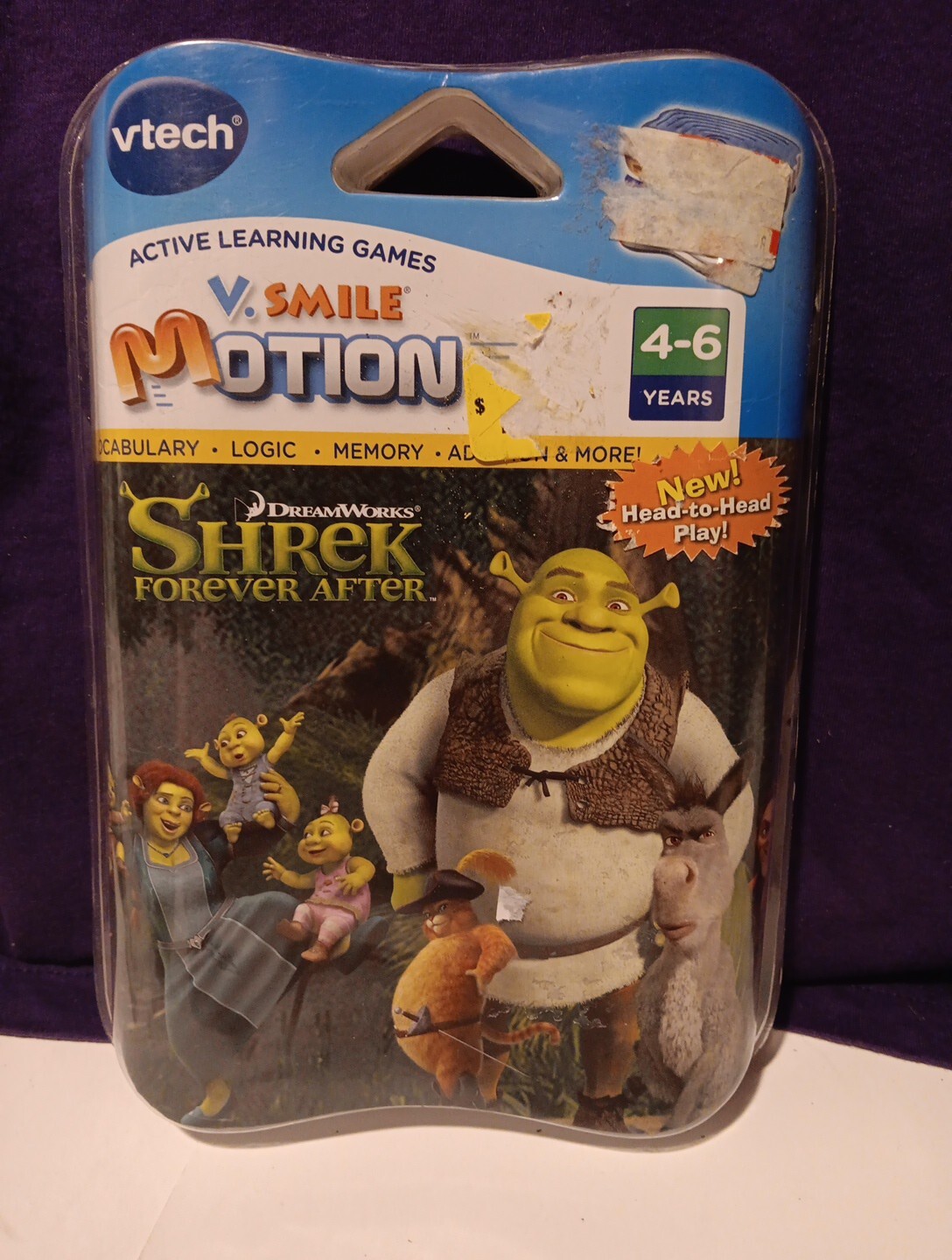 VTECH V.Smile Motion Shrek Forever After Game Cartridge NEW SEALED Fast Shipping
