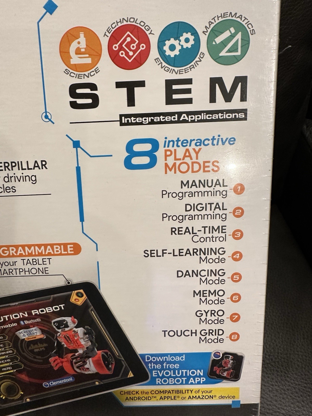 Evolution ROBOT Stem Programmable Bluetooth Science &Play Factory Sealed ITALY