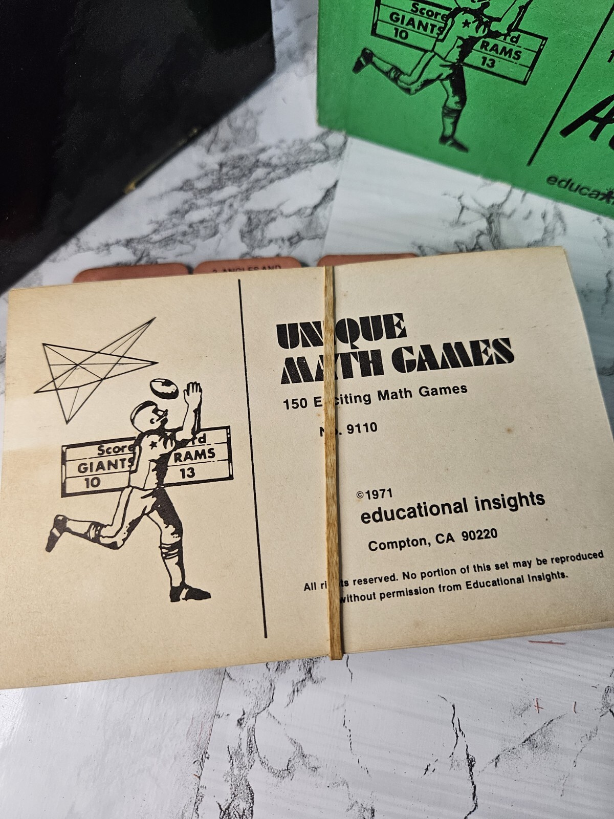 Vintage 1971 Unique Math Games 150 Exciting Math Games by Educational Insights