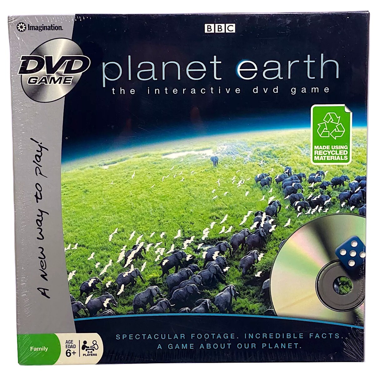 Imagination BBC Planet Earth The Interactive DVD Family Trivia Game 2-6 Players