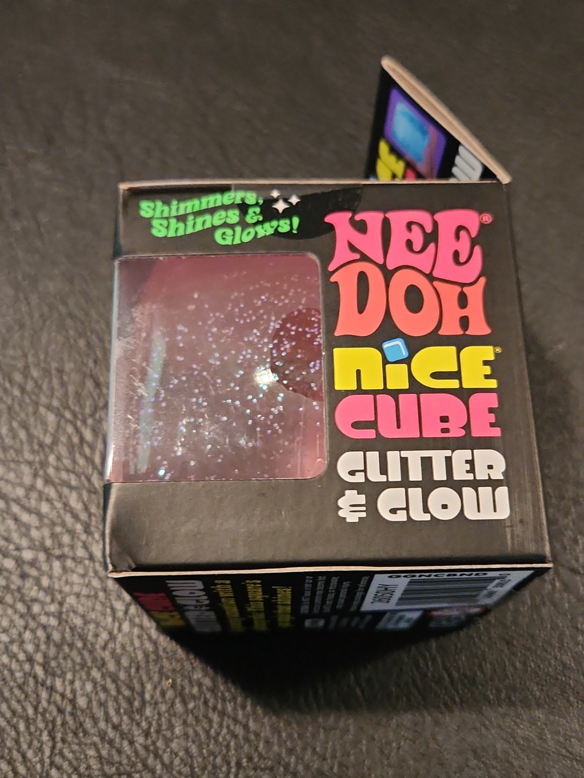 NeeDoh Pink Nice Cube Glitter and Glow Nee Doh Squishy New Never Opened Sealed