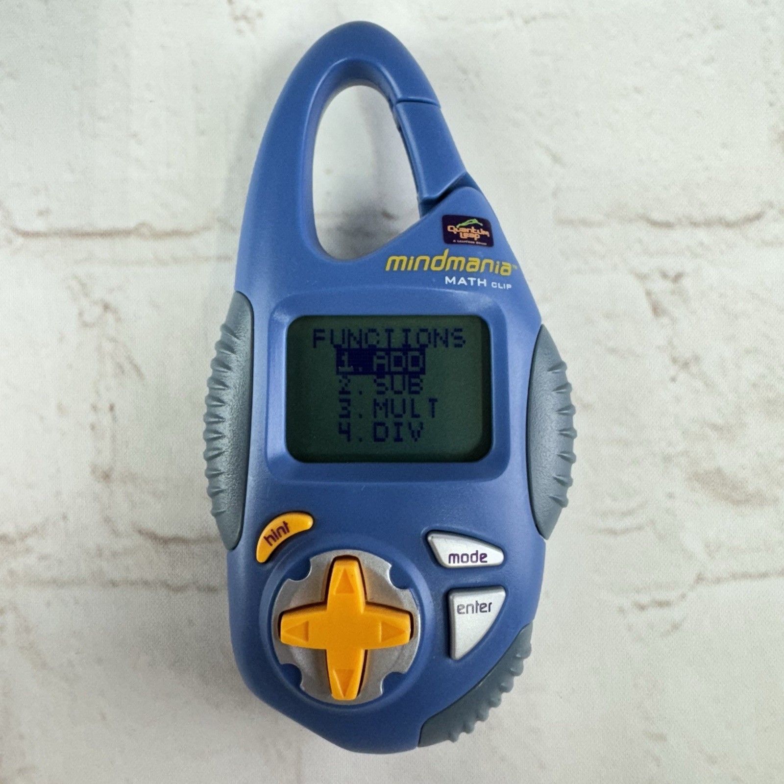 2003 Leapfrog Mind Mania Math Clip Learning Brain Activity Quantum – Works Great