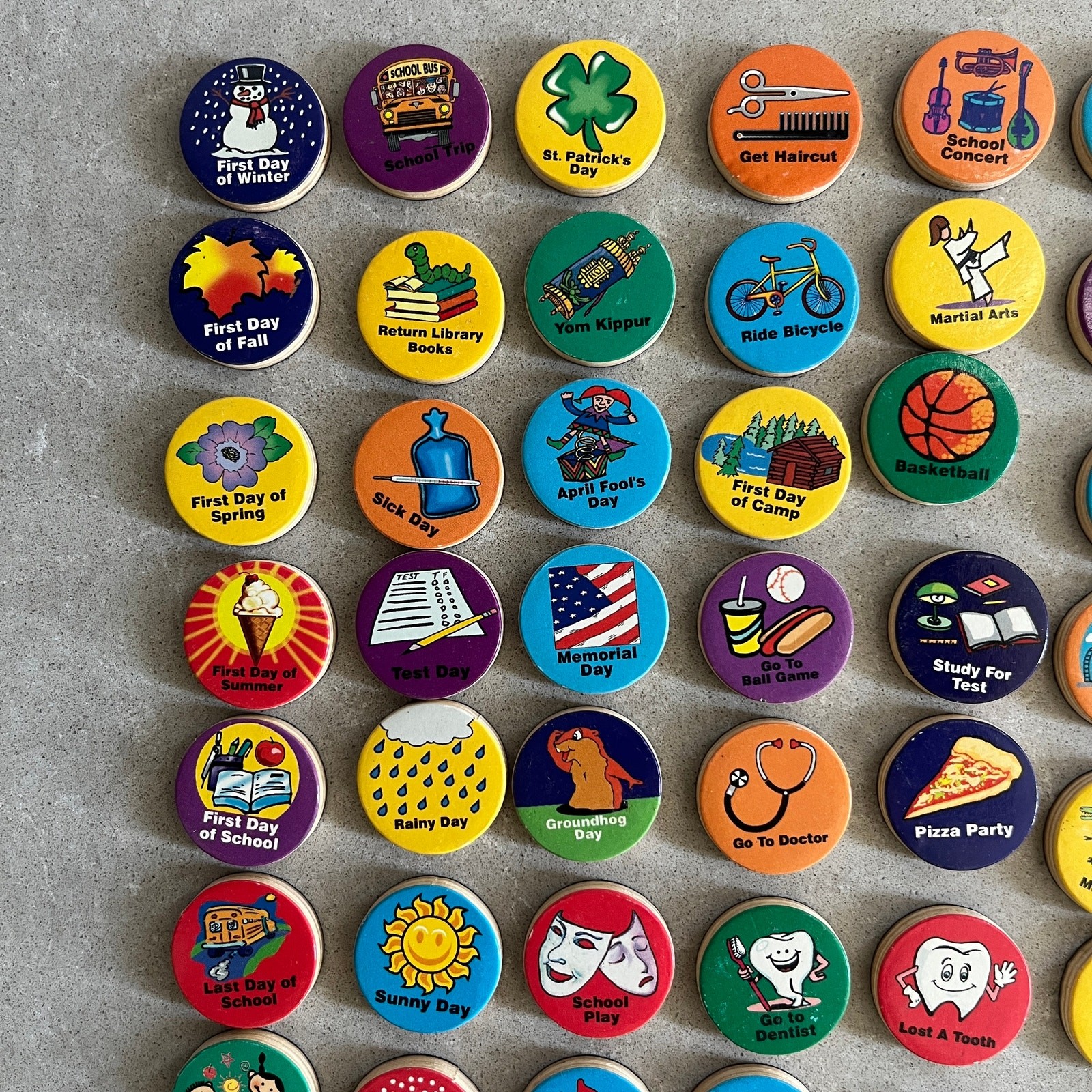 Melissa & Doug Magnetic Daily Calendar Activities Events Replacement 83 Pieces