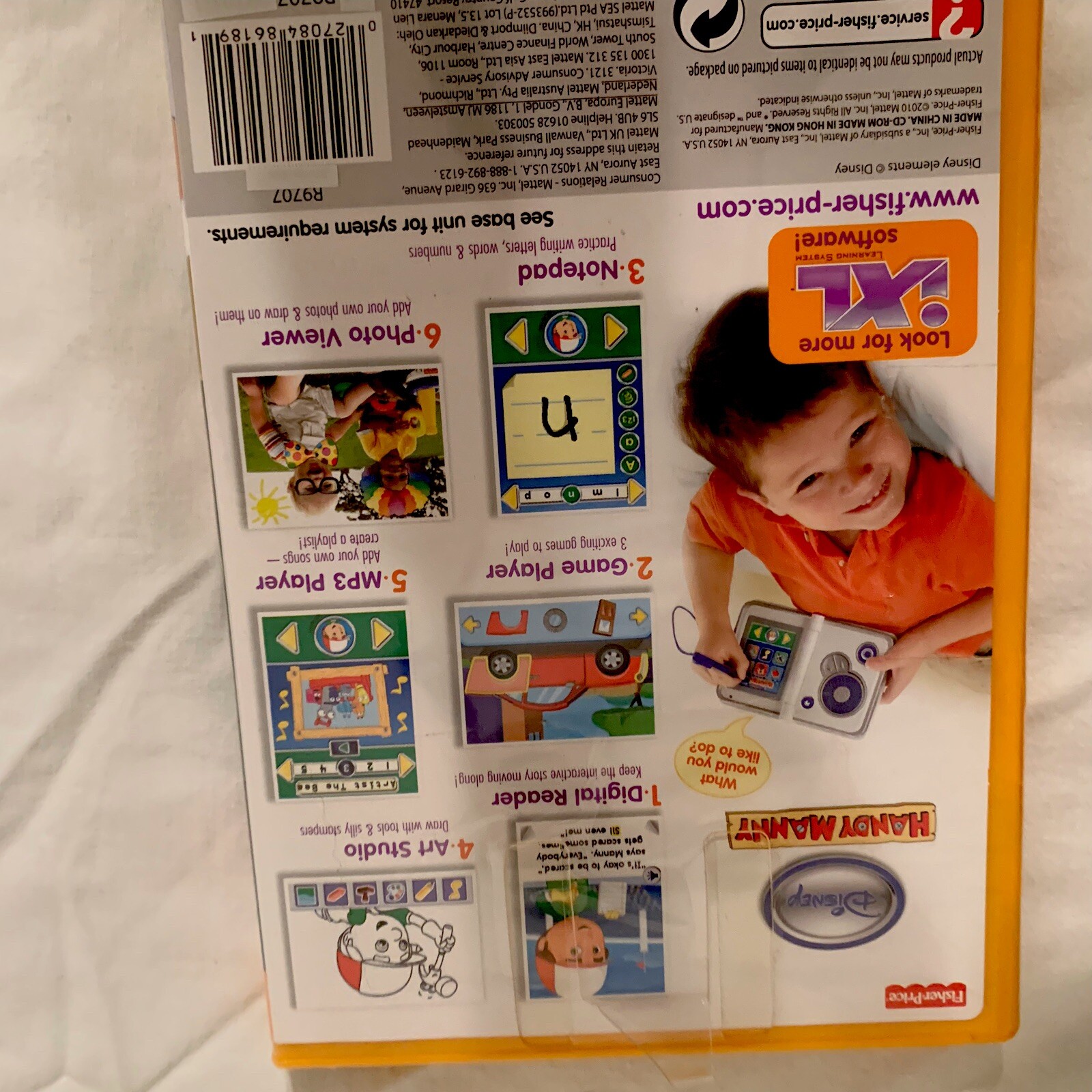 Kids fisher Price Handy Manny 1XL Learing System 6 Ways To Learn Ages 3-7 New