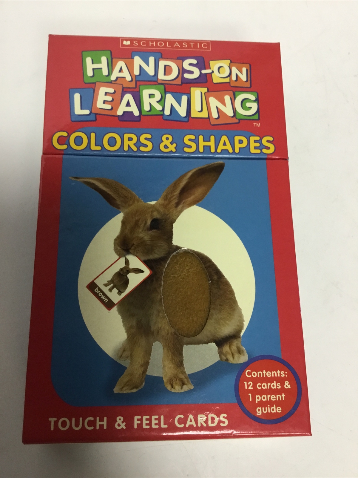 Hands-On Learning Colors & Shapes Touch And Feel Cards, New, Scholastic