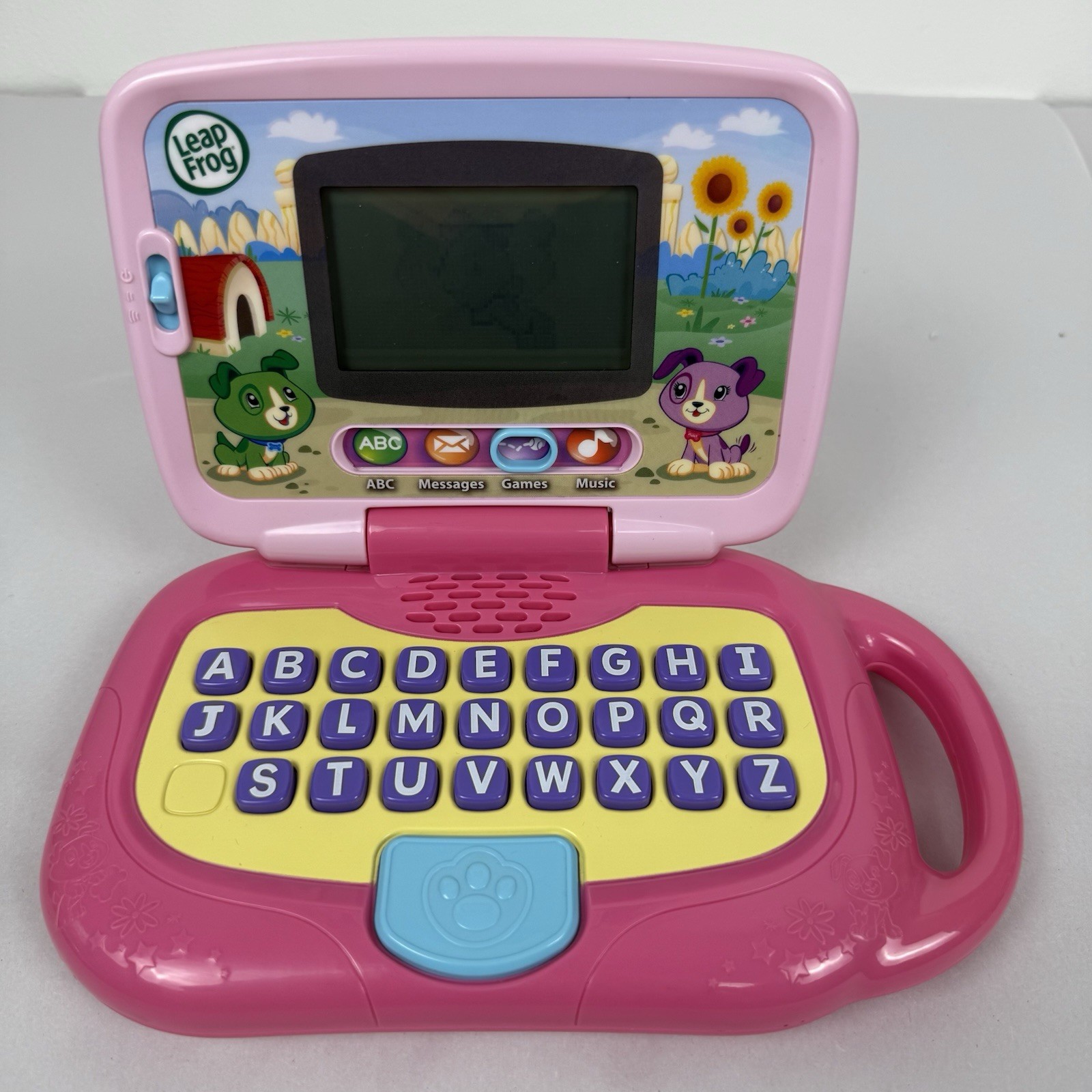 LeapFrog My Own Leaptop Laptop Computer Item #19167 Pink In Working Order!