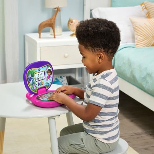 VTech Dora More to Explore Learning Laptop 11.8″ x 11.9″ x 2.2″, Multicolor