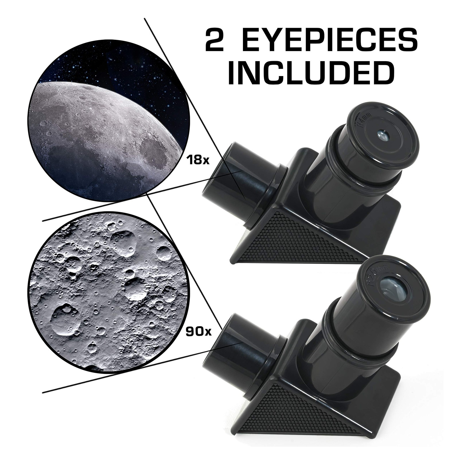 Blue Marble Nasa Lunar Telescope For Kids 90X Magnification Includes Two