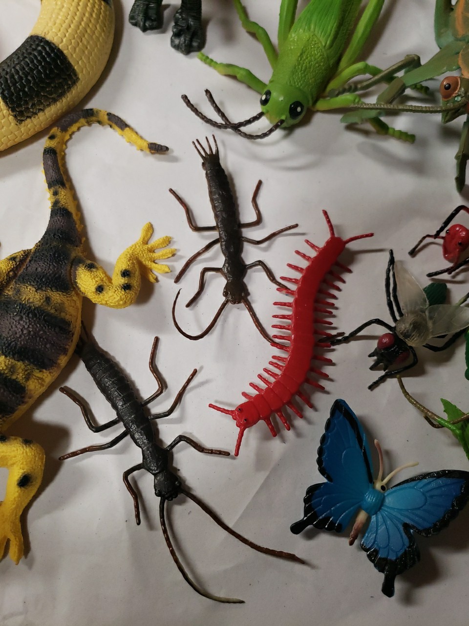 Mixed Lot Of 41 Insects & Reptile Toy Figures, Science, Educational, Nature