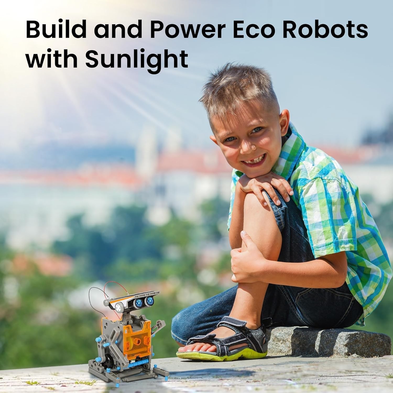 DIY 12-in-1 Solar Robots with 190 Pieces – Educational STEM Toy for Teens