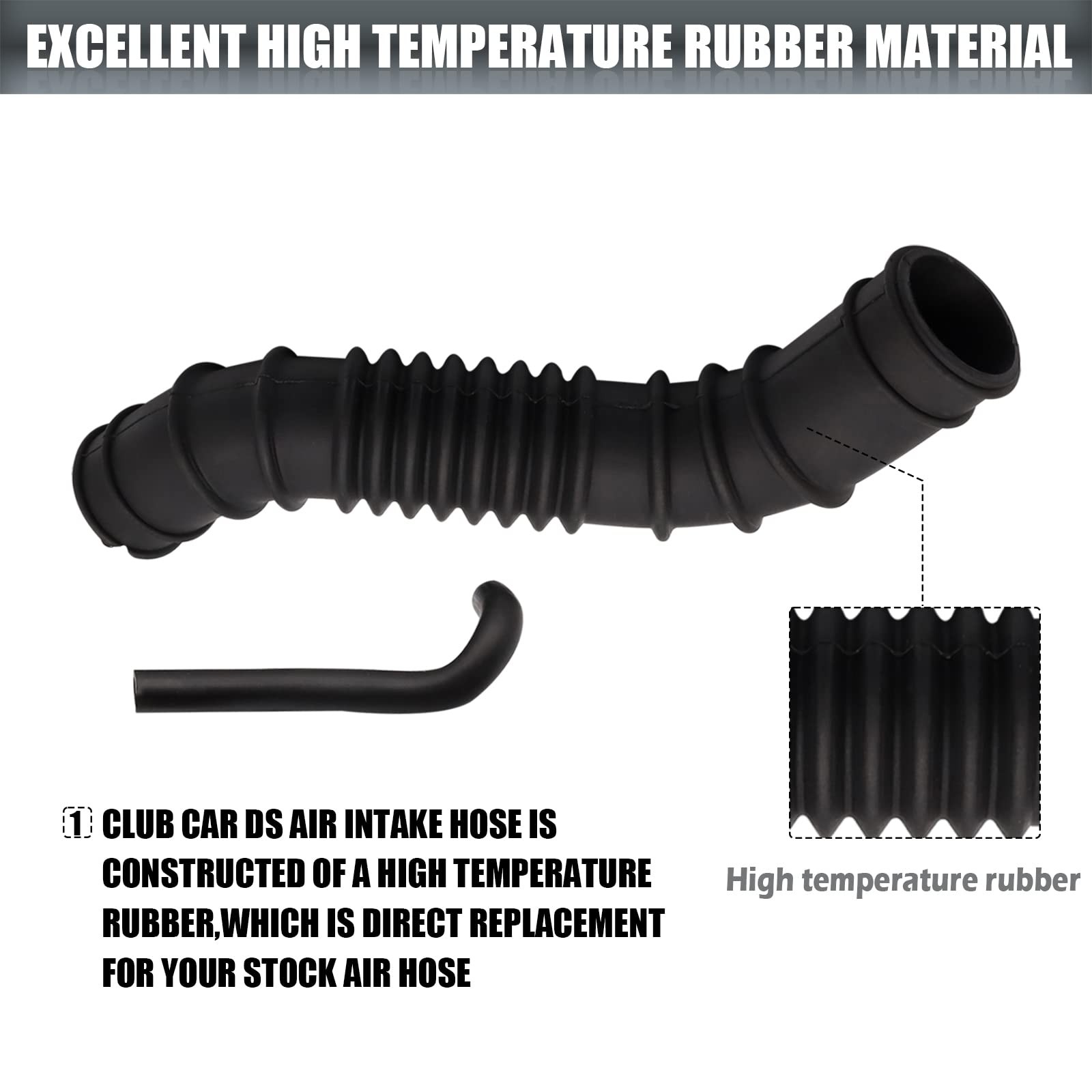 CartClan Club Car DS Gas Air Intake Hose and Crankcase Vent regular, 1998