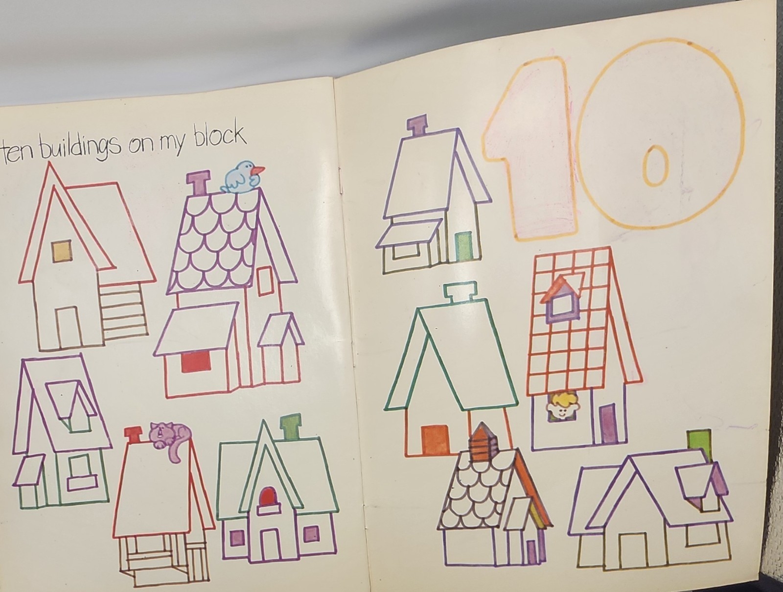 1979 The Scribbler’s Color & Wipe-Off Book 1-2-3 and Me Preschool Learning [G]