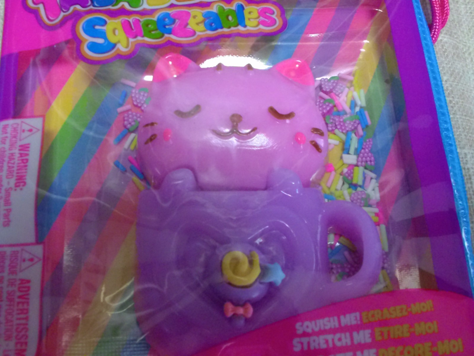 2 Taba Jelly Squeezeables FISH AND CAT Squishy, SCENTED Squeeze Toy