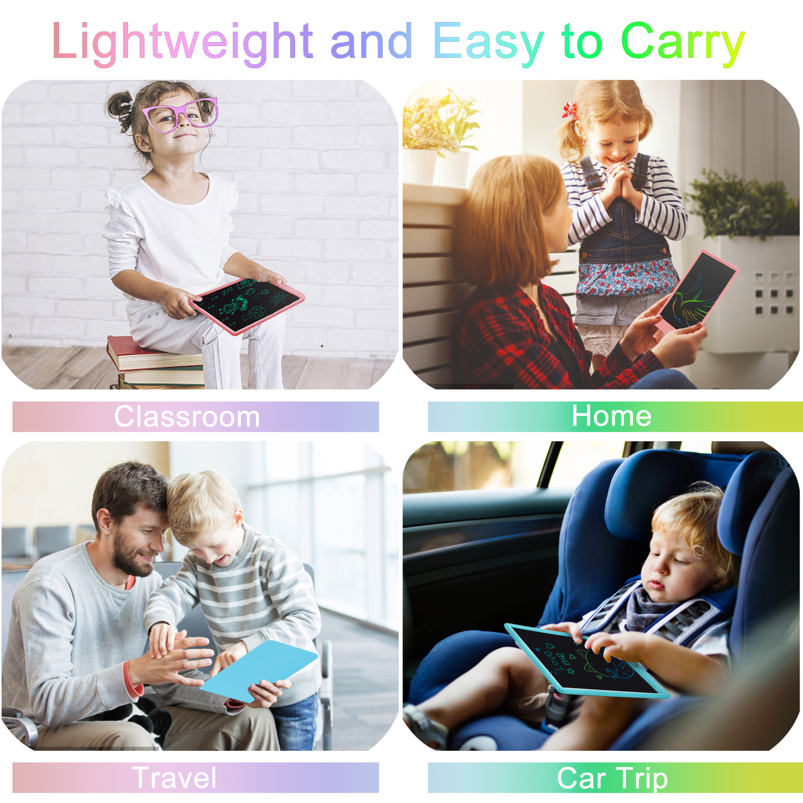 10″ LCD Writing Tablet for Kids Electronic Digital Drawing Pad Notepad Xmas Gift