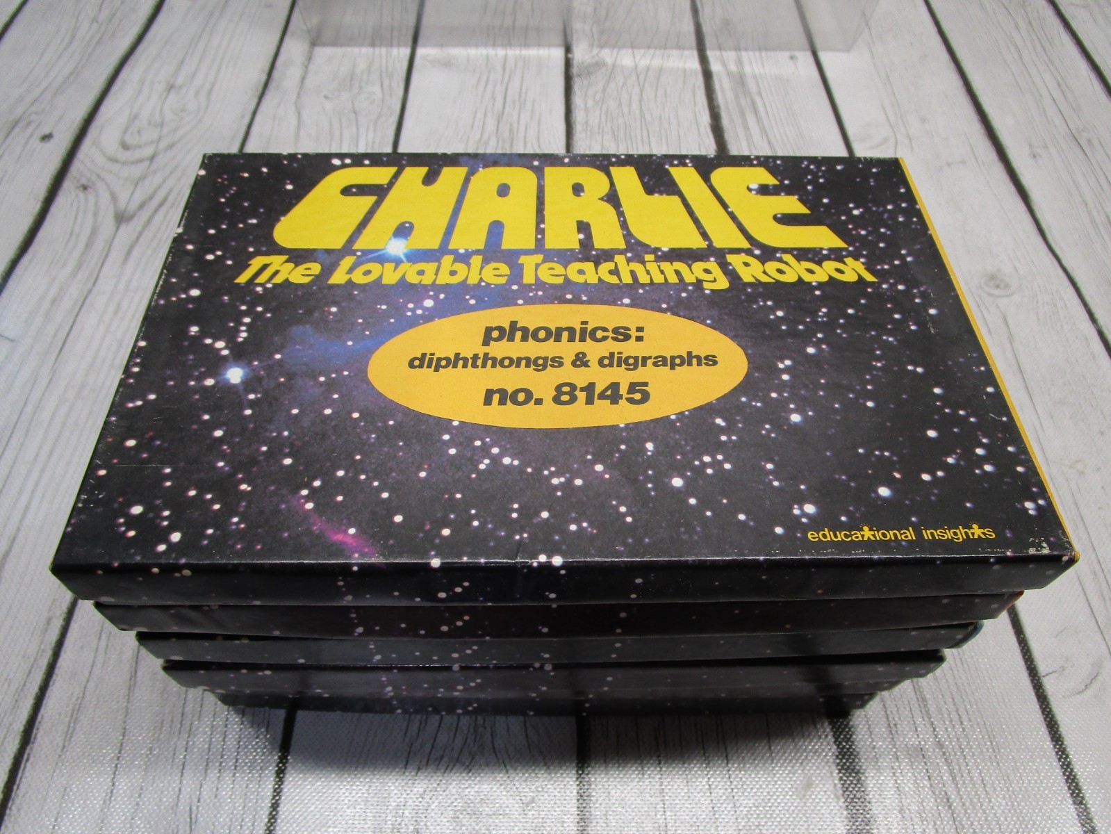 Lot of 7: Charlie The Lovable Teaching Robot Card Sets 1979 Education