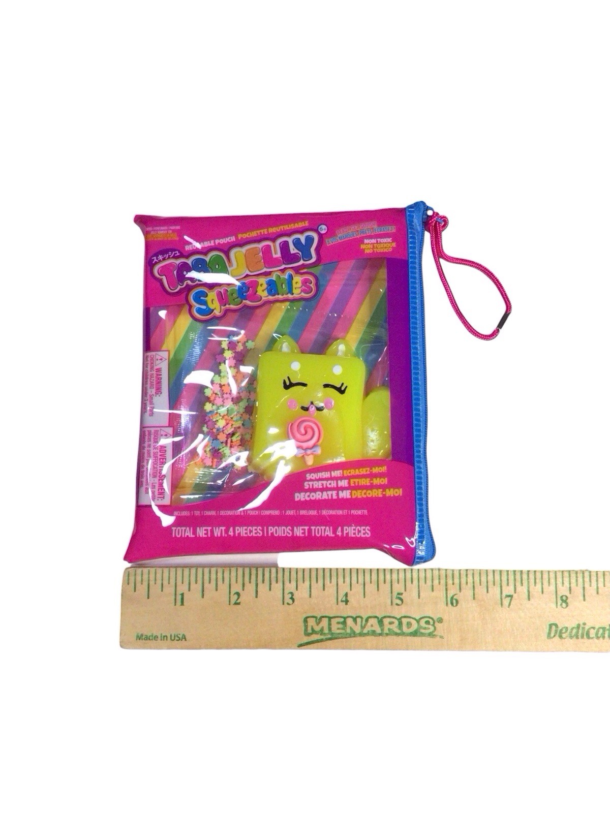 Taba Jelly Squeezeables Yellow Dog Squishy, Connie Corgi Squishi Squeeze Toy