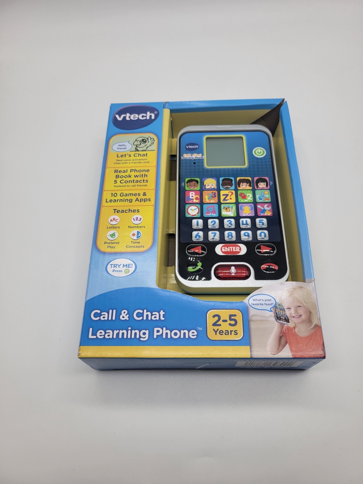 VTech Call & Chat Learning Phone Educational Cellphone Numbers Letters Games NEW