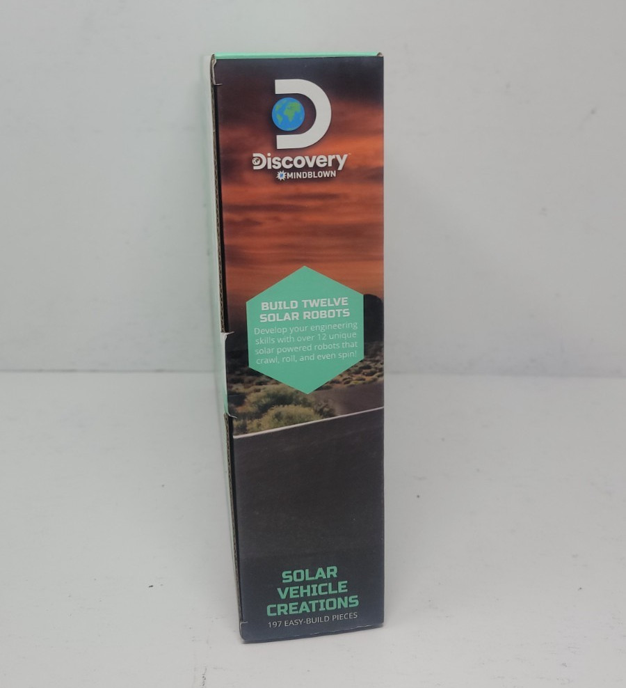 Discovery Mindblown Solar Vehicle Creations Kit STEM 12 Designs 197pc New Condit
