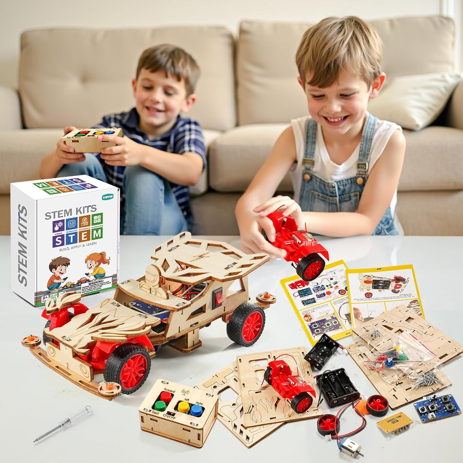 STEM Kits for Kids Age 8-10, STEM Toys for Boys 8-13, Remote Control Model Car