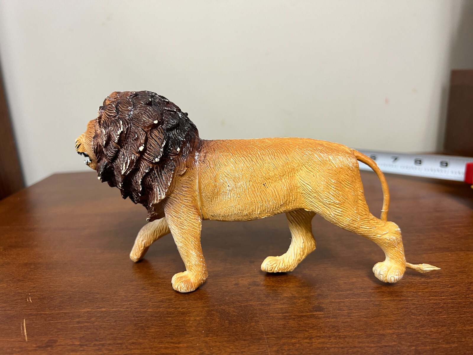 Vintage 1987 Rubber Lion Toy Figure