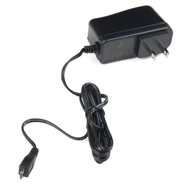 [ SparkFun TOL-13831 ] Wall Adapter Power Supply – 5.1V DC 2.5A (USB Micro-B)