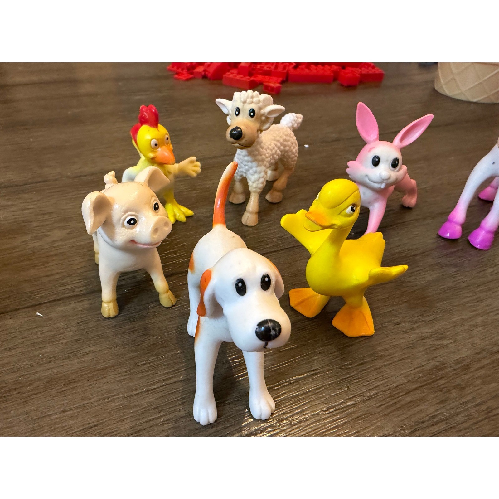 EnAuRoL Farm Animal Figures Kids Unisex OS 10pc Set Cartoon Plastic Montessori