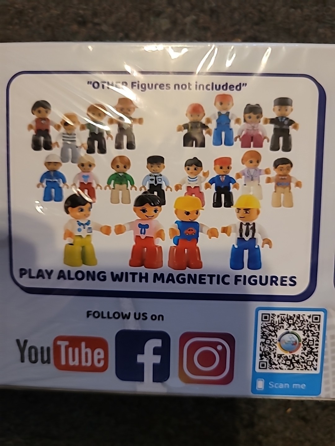 Magnetic 4 Figures Banker Edition Child Kids Play Along Build Action