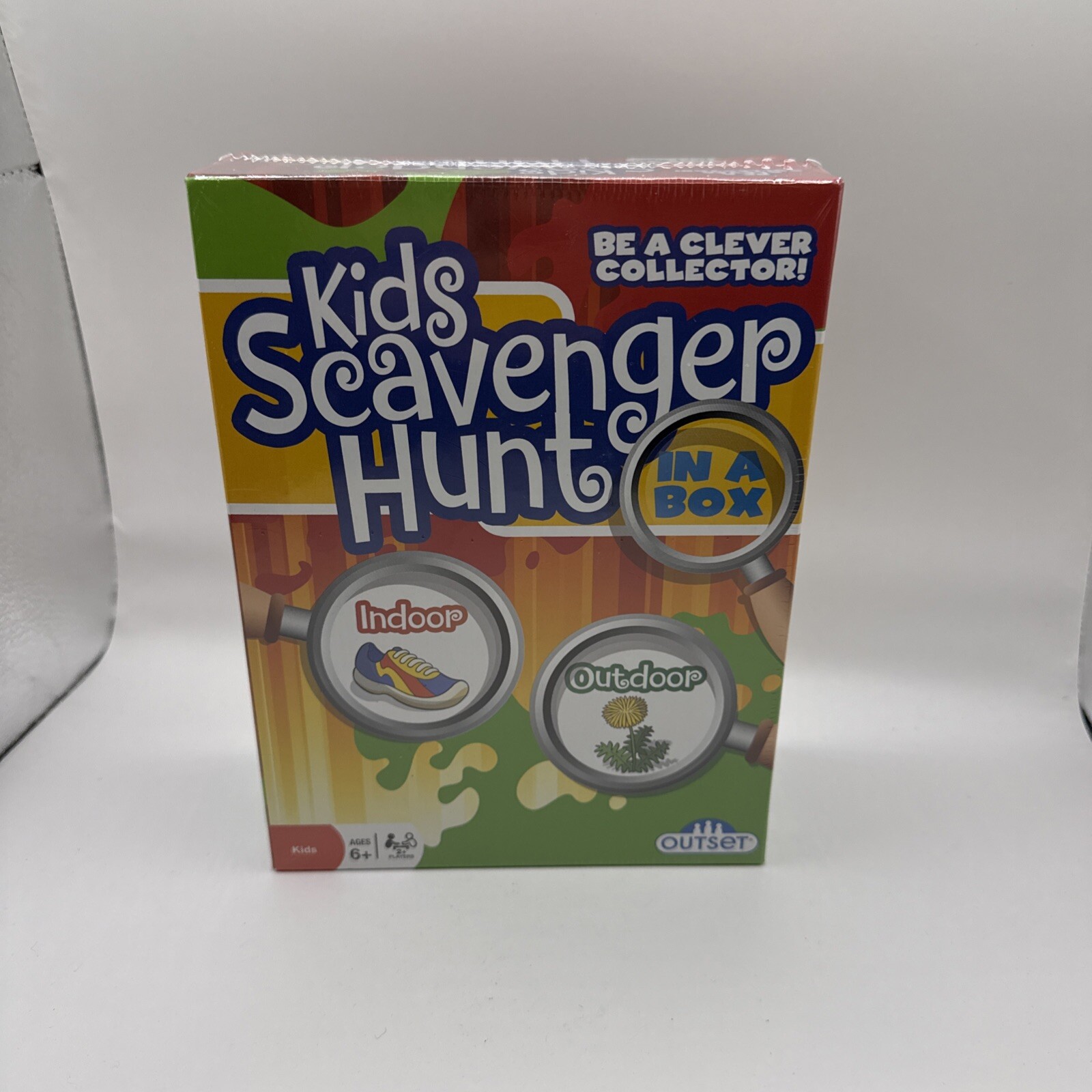 Kids Scavenger Hunt in a Box 2+ Players 96 Card Game Sealed NIB