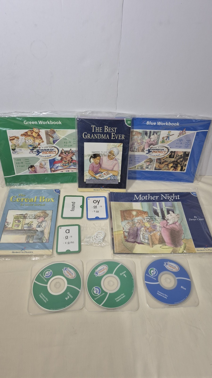 2005 Hooked On Phonics 1st Grade 2nd Grade HOP Learn to Read CDs for homeschool