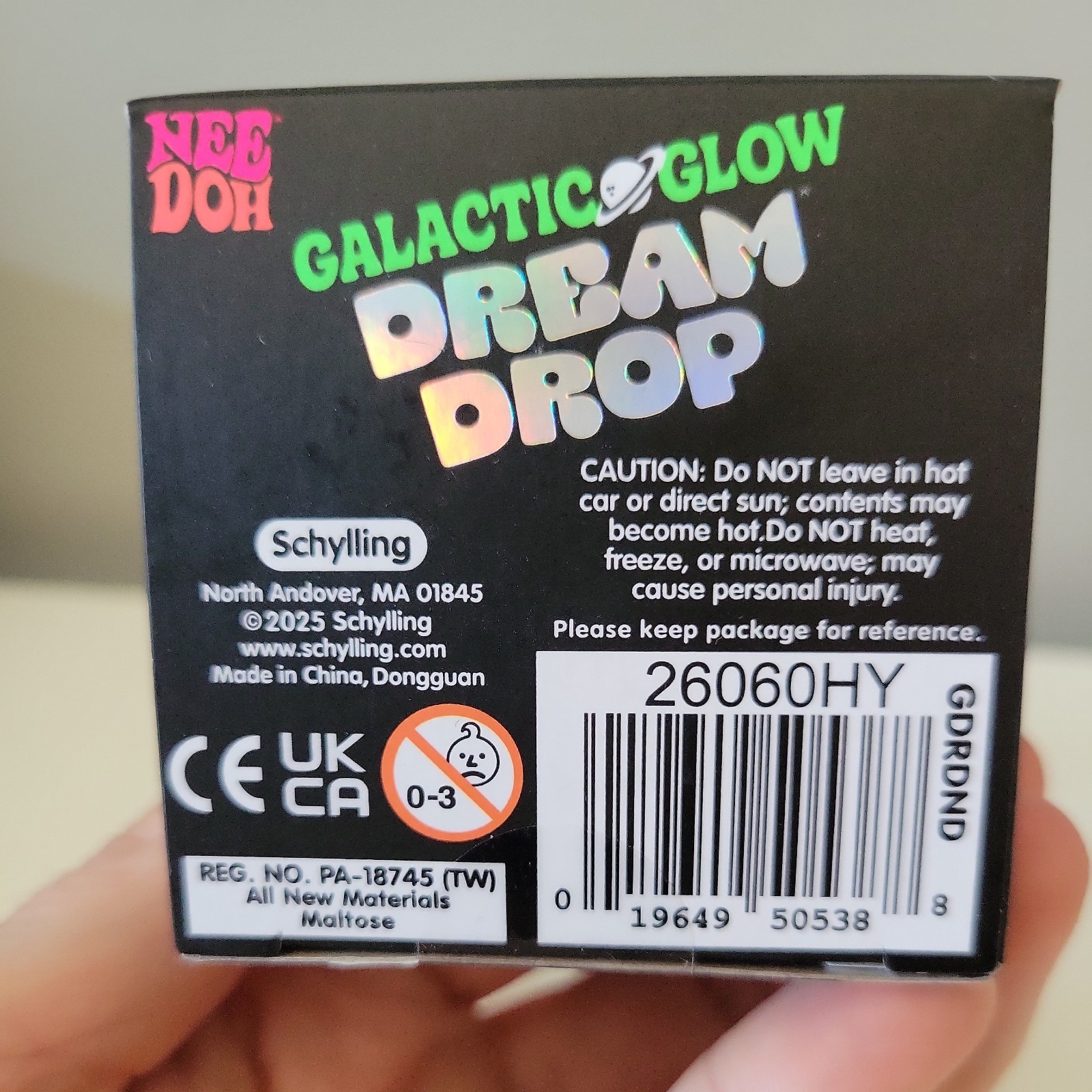 Needoh Nee Doh Galactic Glow Dream Drop Purple EXTREMELY RARE AUTHENTIC
