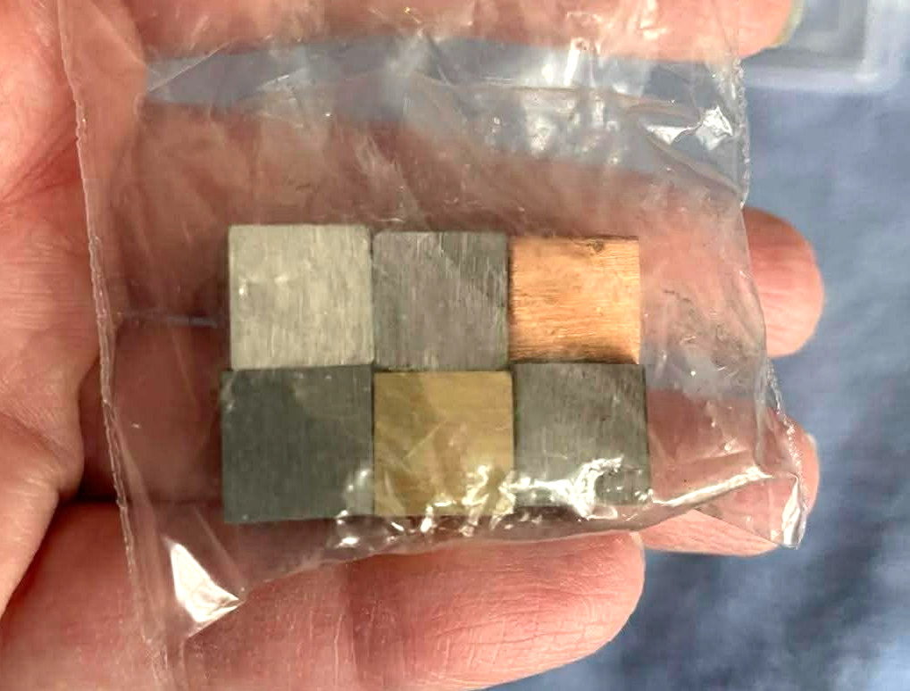 Density Cubes Set – 6 Metals – For Density Investigation – Eisco Labs