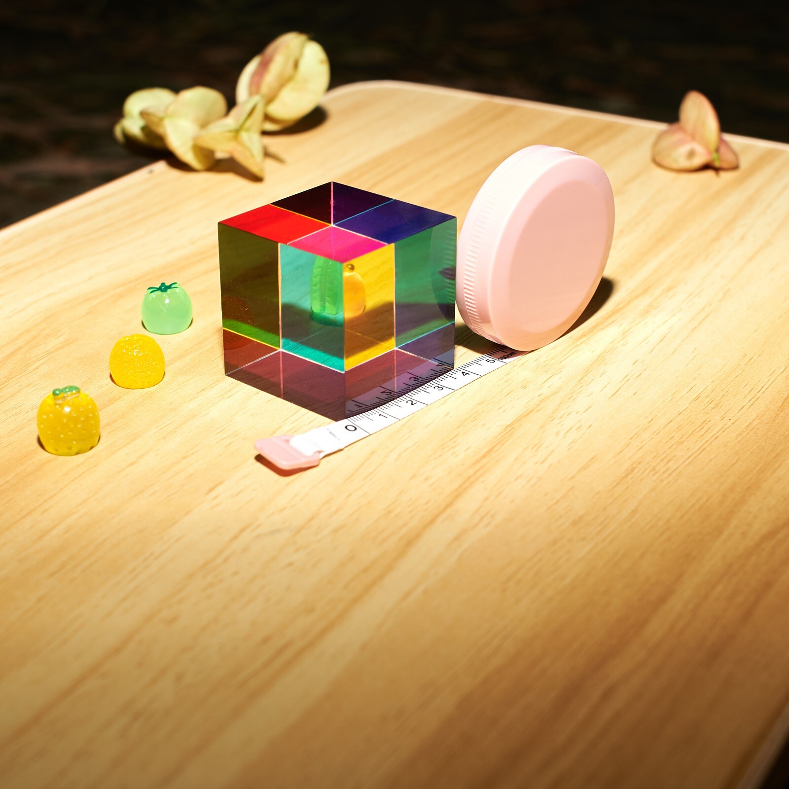 CMY Color Cube, Acrylic Prism, Science Learning Educational Toy, Desktop Decor