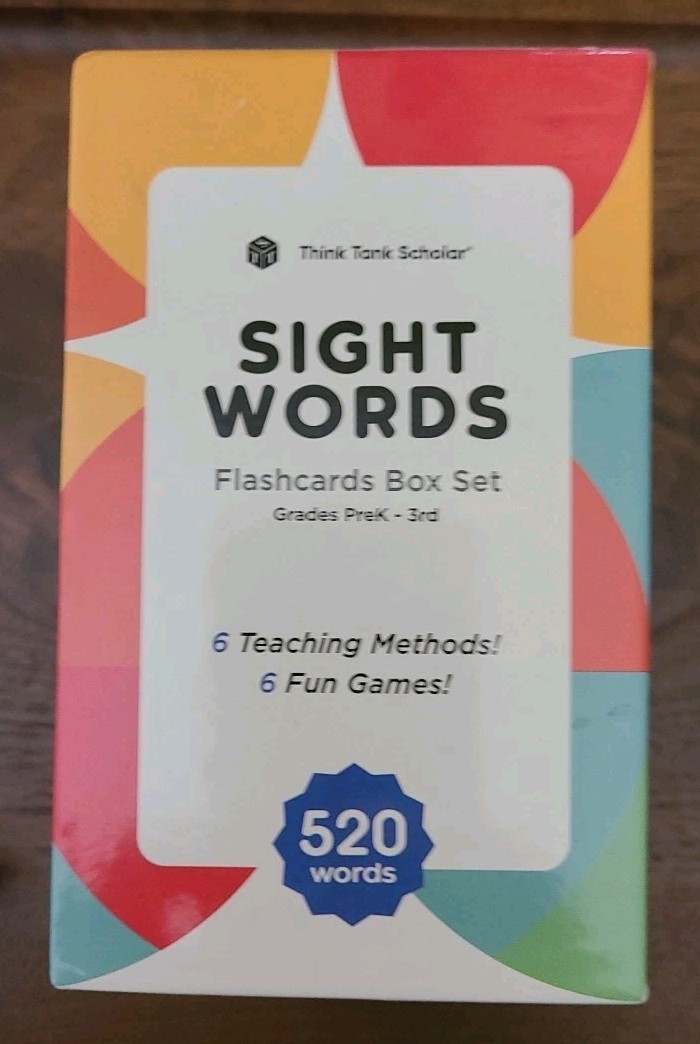 Think Tank Scholar 520 Sight Words Flash Cards PreK to Gr 3