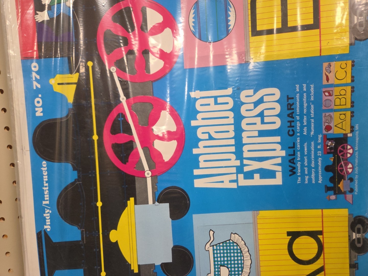 Vintage Alphabet Express Wall Chart By Judy/Instructo