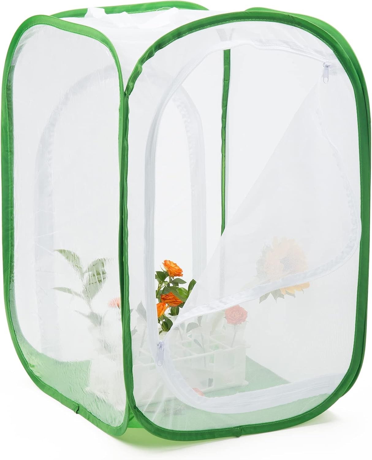 RESTCLOUD Butterfly Habitat Cage, Pop-up Insect Mesh Enclosure, 15.7×15.7×24 Inc