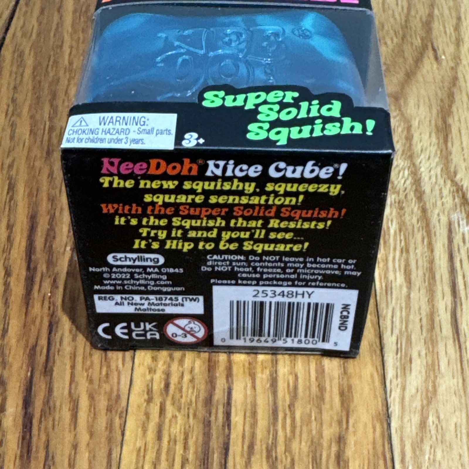 NeeDoh Nee Doh Nice Cube – Super Solid Squish! (Blue) – Brand New Sealed!