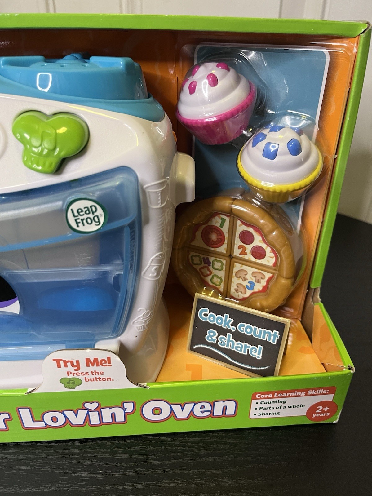 LeapFrog Number Lovin’ Oven Teal Ages 2+ core learning skills Toy Sing Count NEW